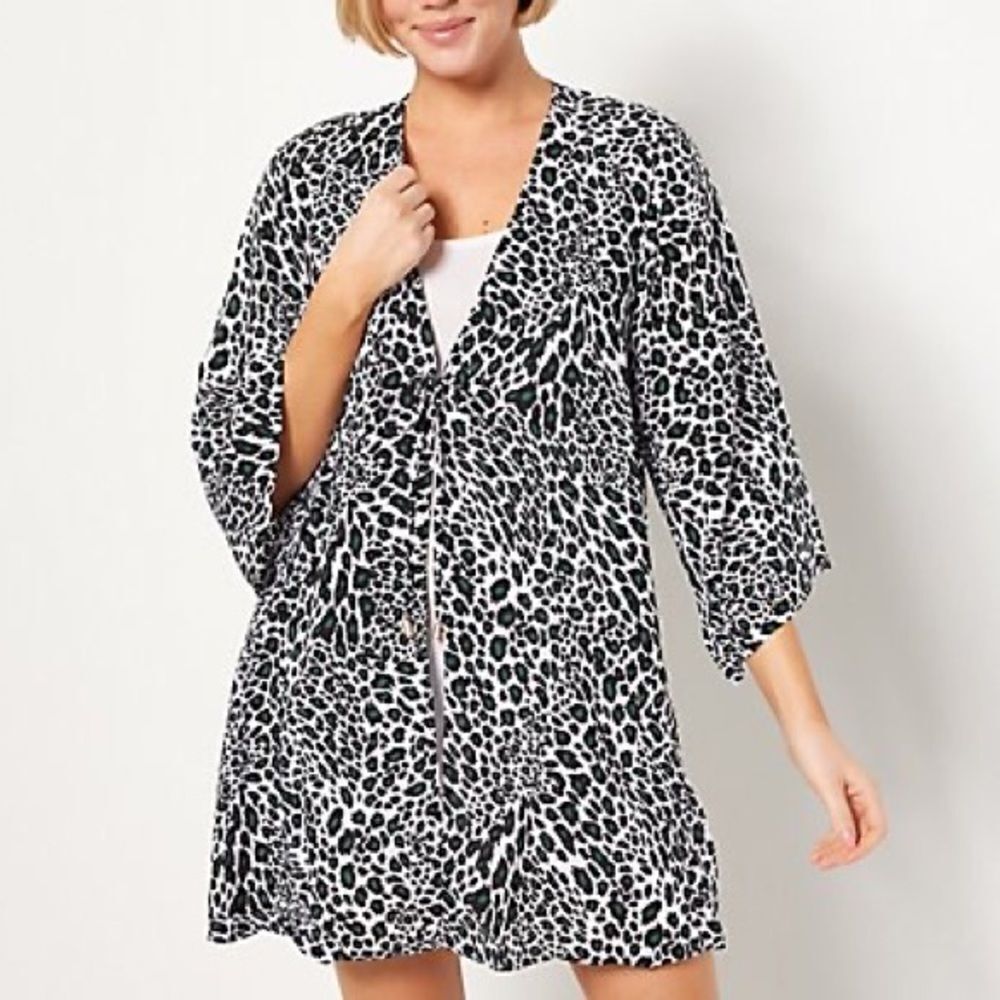 Jantzen Woven Printed Cover-Up Topper